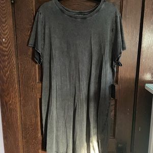F21+ Black T-Shirt Dress